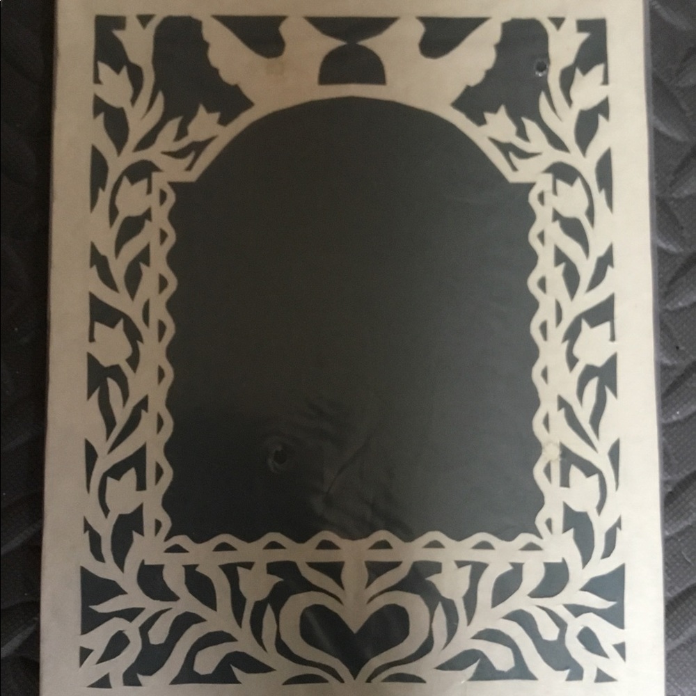 Hand cut paper border for wedding invitation etc.